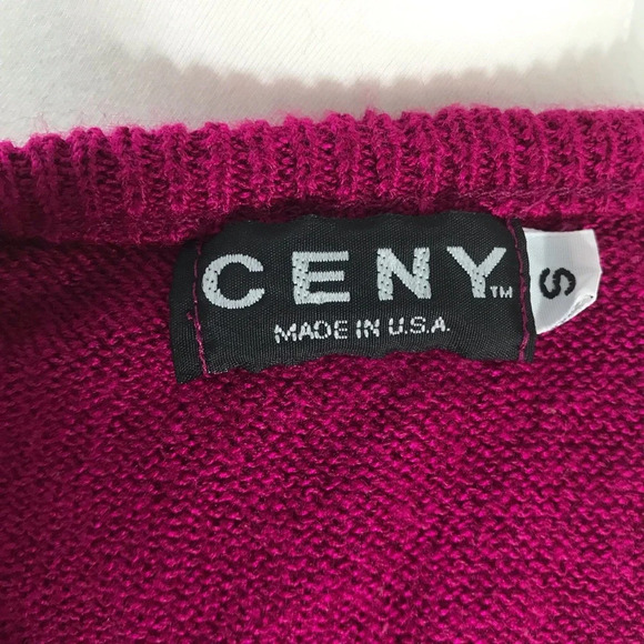 Vintage Ceny Pink Pullover Long Sleeve Sweater - Size Small - Picture 6 of 7
